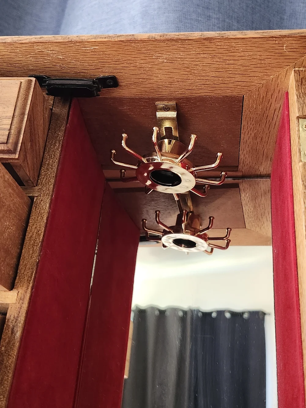 Vintage Wooden Jewelry Box Armoire Chest – 16
